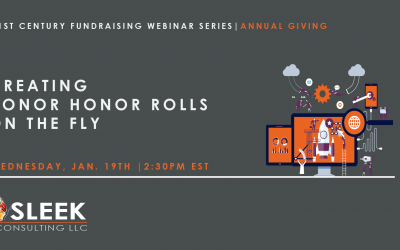 21st Century Fundraising: Creating Donor Honor Rolls on the Fly